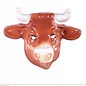 Pk 12 "PVC COW MASK" child size