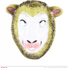 Pk 12 "PVC SHEEP MASK" child size