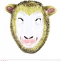 Pk 12 "PVC SHEEP MASK" child size