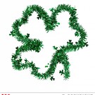 Pk 12 "ST. PATRICK'S DAY TINSEL SHAMROCK" 22x22 cm