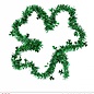 Pk 12 "ST. PATRICK'S DAY TINSEL SHAMROCK" 22x22 cm