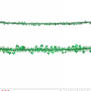 Pk 12 "ST. PATRICK'S DAY TINSEL GARLAND" 2 m