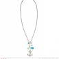 Pk  6 "STRASS ANCHOR NECKLACE WITH CHARMS"