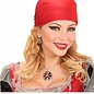 Pk  6 "SKULL & CROSS BONES RED GEM NECKLACE"