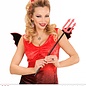 Pk 12 Pair of "BAT EARRINGS WITH RED GEMS"