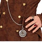 Pk  6 "DELUXE SKULL & CROSS BONES POCKET WATCH WITH CHAIN"