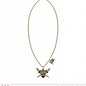 Pk 12 "PIRATE CAPTAIN SKULL & CROSS SWORDS NECKLACE WITH PIRATE FLAG"