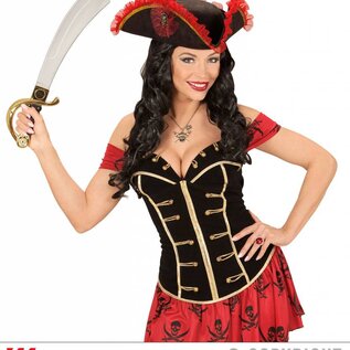 Pk 12 "PIRATE CAPTAIN SKULL & CROSS SWORDS NECKLACE WITH PIRATE FLAG"