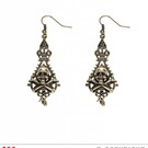 Pk 12 Pair of "PIRATE SKULL & CROSS BONES EARRINGS"