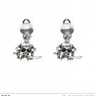 Pk 12 Pair of "PIRATE SKULL EARRINGS"