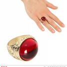 Pk 12 "GOLD RING WITH RED GEM"