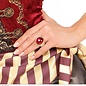 Pk 12 "GOLD RING WITH RED GEM"