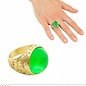 Pk 12 "GOLD RING WITH GREEN GEM"
