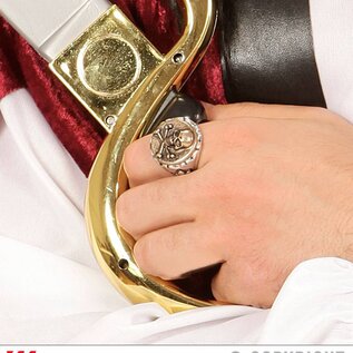 Pk 12 "SKULL & CROSS BONES RING"