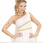 Pk  6 "ANTIQUATED GOLD LEAF ARMBAND WITH AMBER GEM"