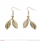 Pk 12 Pair of "GOLDEN LEAVES EARRINGS"