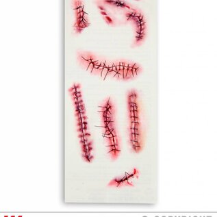 Pk 24 Set of 10 "STAPLED & STICHED TATTOOS"