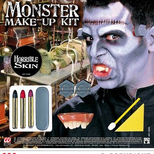 Pk  6 "MONSTER MAKE-UP SET WITH ACCESSORIES"
