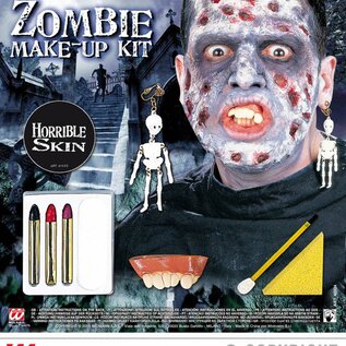 Pk  6 "ZOMBIE MAKE-UP SET WITH ACCESSORIES"