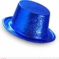 Pk 12 "BLUE GLITTER TOP HAT"