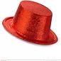Pk 12 "RED GLITTER TOP HAT"