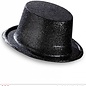 Pk 12 "BLACK GLITTER TOP HAT"