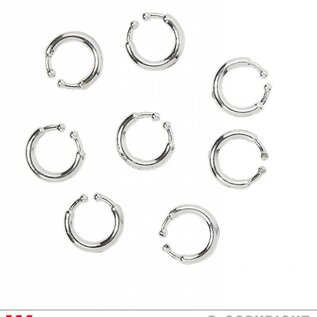 Pk 12 Set of 8 "CLIP-ON PIERCINGS"
