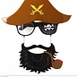 Pk 12 "PIRATE CAPTAIN GLASSES WITH BEARD"