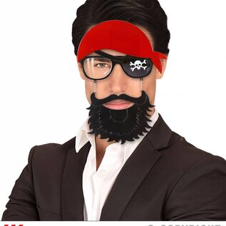 Pk 12 "PIRATE GLASSES WITH BEARD"