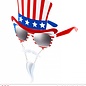 Pk 12 "UNCLE SAM GLASSES WITH MOUSTACHE & GOATEE BEARD"