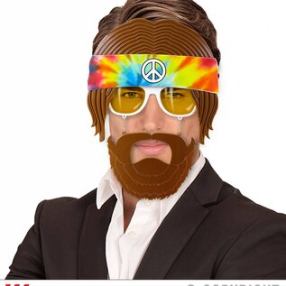 Pk 12 "HIPPIE GLASSES WITH BEARD"