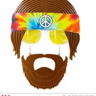 Pk 12 "HIPPIE GLASSES WITH BEARD"