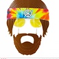 Pk 12 "HIPPIE GLASSES WITH BEARD"