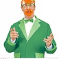 Pk 12 "ST. PATRICK'S DAY GLASSES WITH MOUSTACHE & GOATEE BEARD"