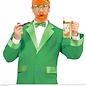 Pk 12 "ST. PATRICK'S DAY GLASSES WITH MOUSTACHE & GOATEE BEARD"
