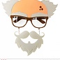 Pk 12 "OLDIE GLASSES WITH MOUSTACHE & GOATEE BEARD"