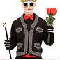 Pk 12 "DIA DE LOS MUERTOS SKULL GLASSES WITH MOUSTACHE & TEETH"