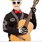 Pk 12 "DIA DE LOS MUERTOS SKULL GLASSES WITH MOUSTACHE & TEETH"