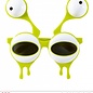 Pk 12 "ALIEN GLASSES WITH DOUBLE EYES"
