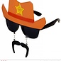 Pk 12 "COWBOY GLASSES WITH MOUSTACHE"