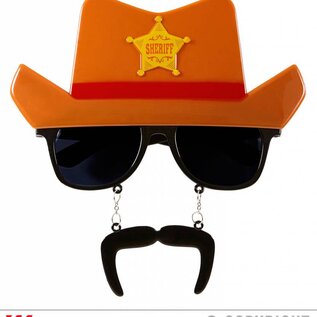 Pk 12 "COWBOY GLASSES WITH MOUSTACHE"