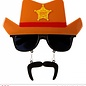 Pk 12 "COWBOY GLASSES WITH MOUSTACHE"