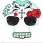 Pk 12 "DIA DE LOS MUERTOS SKULL GLASSES WITH TEETH"
