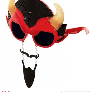 Pk 12 "DEVIL GLASSES WITH MOUSTACHE & GOATEE BEARD"