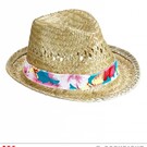 "BEACH BOYS STRAW FEDORA"