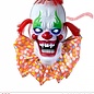 Pk  3 Sound sensor activated "TALKING HORROR CLOWN WITH MOVING MOUTH & FLASHING LED LIGHT EYES" 58 cm - speaks 3 different rhymes - with "TRY ME" func