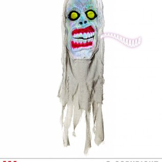 Pk  4 Sound sensor activated "NEON HOODED DEMON WITH COLOR CHANGING KALEIDOSCOPE LIGHTS & EERIE SOUNDS" 120 cm - with "TRY ME" function