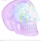 Pk  4 Sound sensor activated "SKULL WITH COLOR CHANGING KALEIDOSCOPE LIGHTS & EERIE SOUNDS" 32 cm - with "TRY ME" function