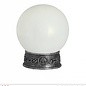 Pk  6 Sound sensor activated "CRYSTAL BALL WITH STAND, COLOR CHANGING KALEIDOSCOPE LIGHTS & EERIE SOUNDS" 20 cm - with "TRY ME" function