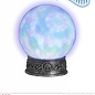 Pk  6 Sound sensor activated "CRYSTAL BALL WITH STAND, COLOR CHANGING KALEIDOSCOPE LIGHTS & EERIE SOUNDS" 20 cm - with "TRY ME" function